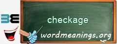 WordMeaning blackboard for checkage